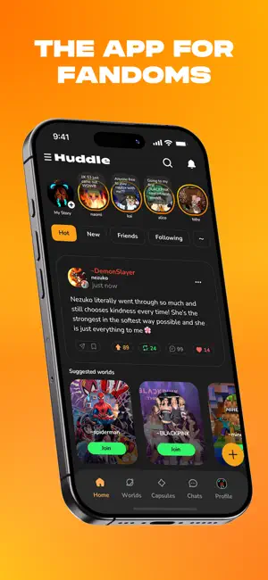 huddle - fandoms & friends screenshot 1
