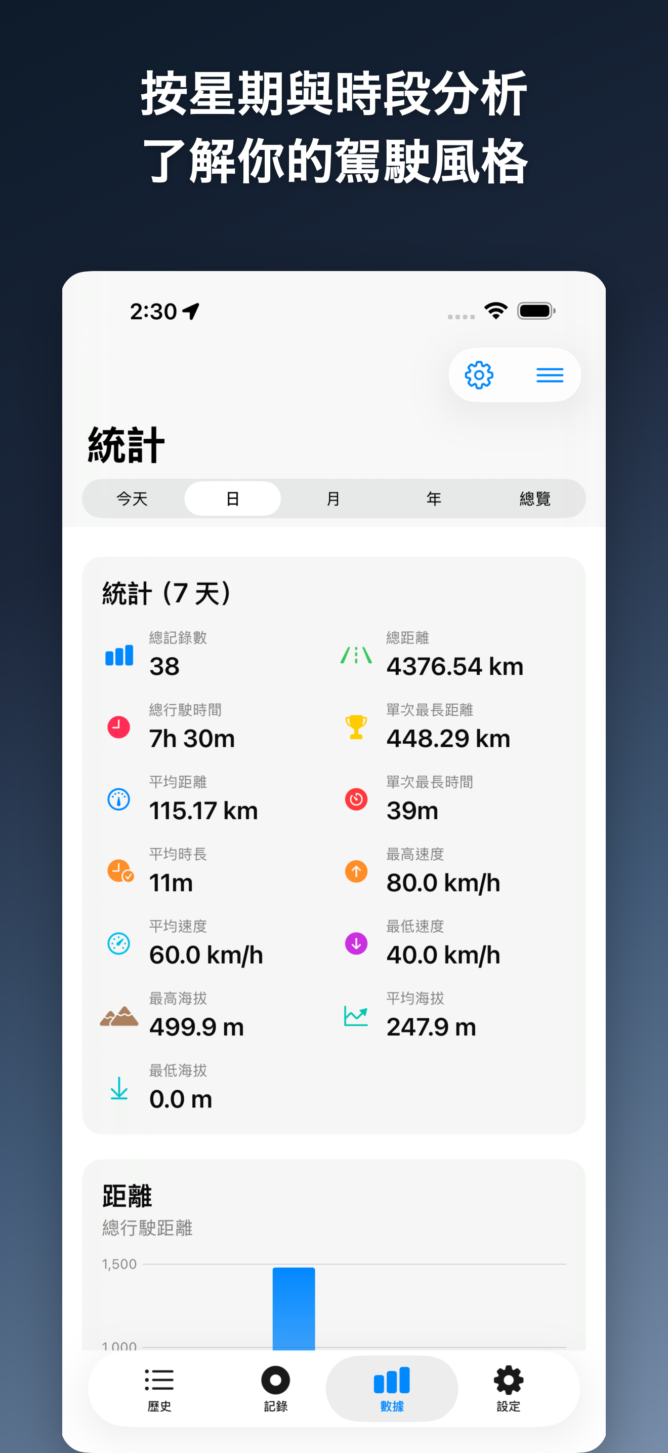 DriveTracker - Driving Log iOS screenshot 5 showing app interface