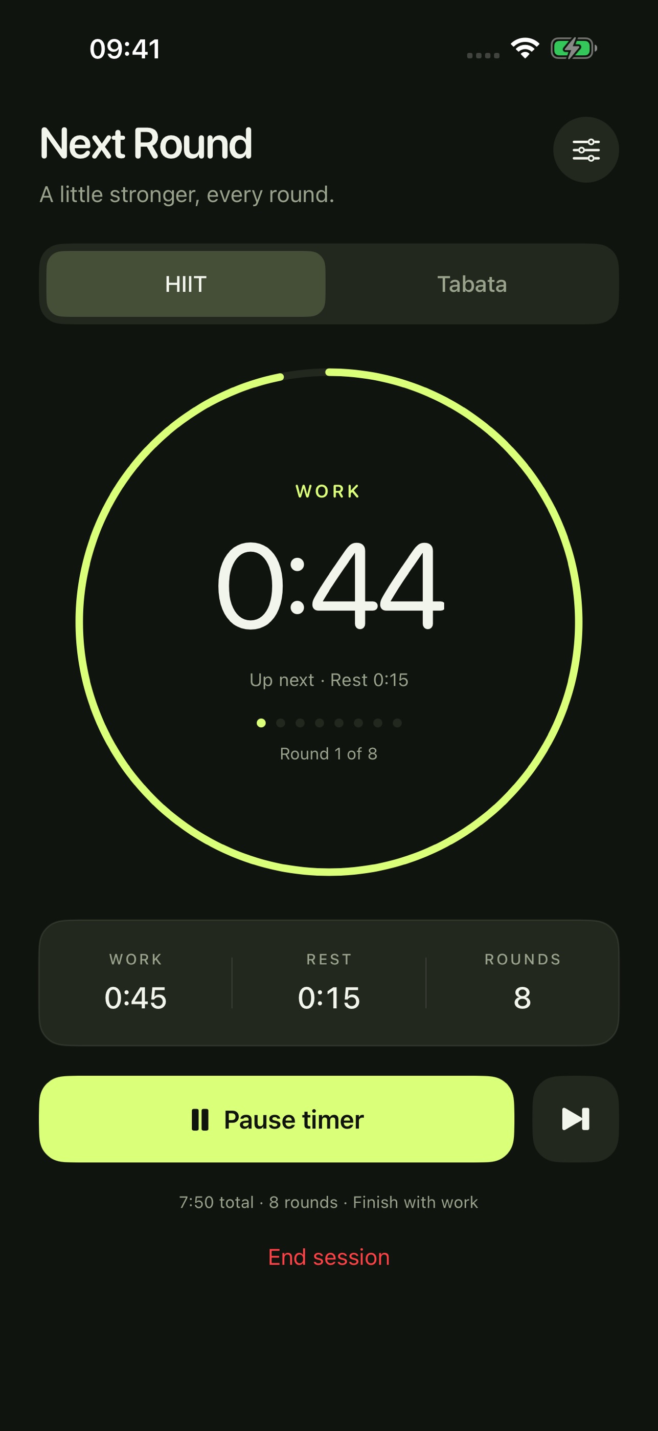 Screenshot 2 of Next Round: Interval Timer