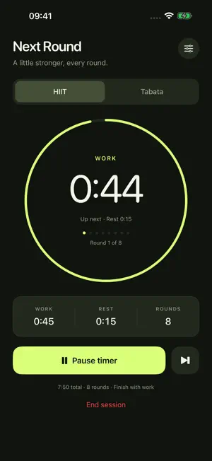 Next Round: Interval Timer screenshot 2