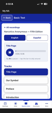 My NA - Narcotics Anonymous Screenshot 6 of 9