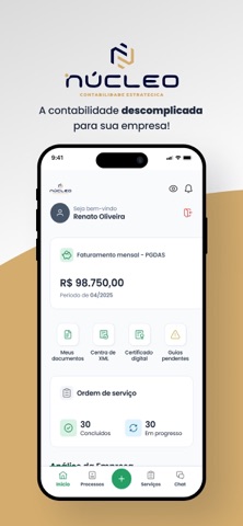 Núcleo | Contabilidade iPhone screenshot