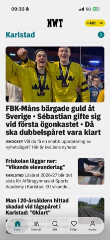 NWT iPhone screenshot