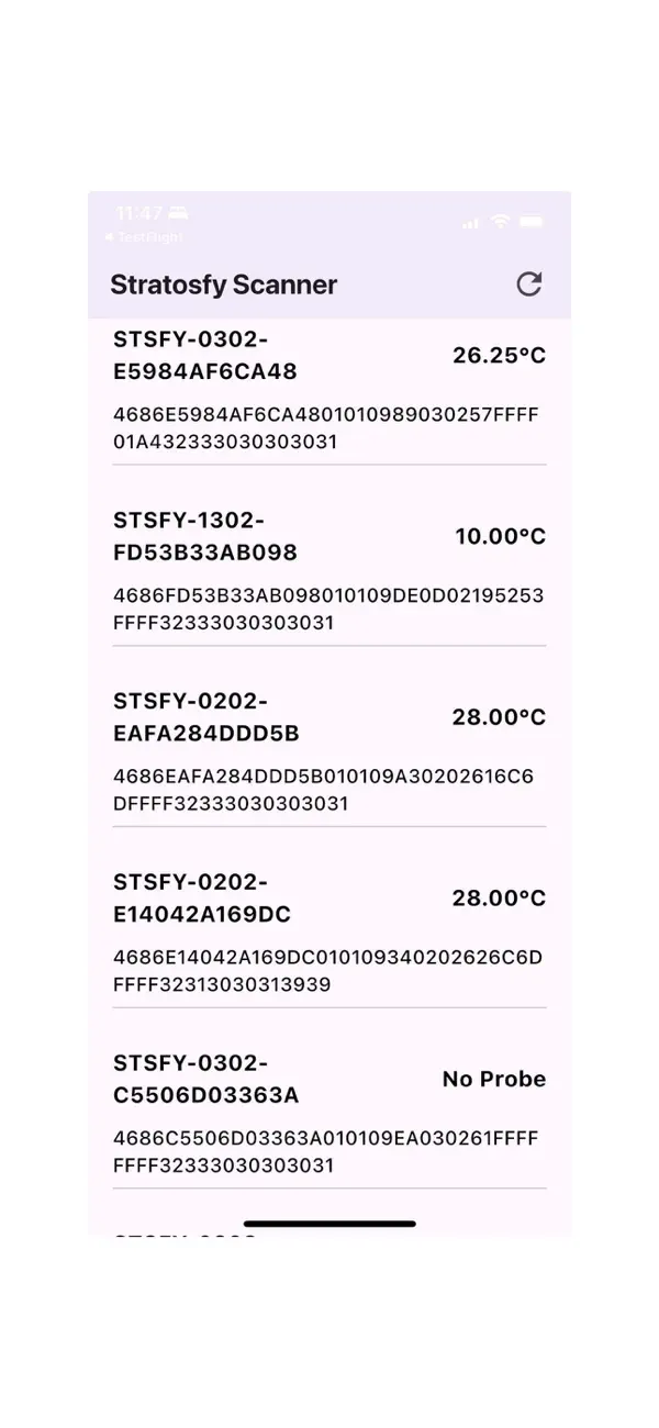 #2. Sensor Scanner (iOS) Ved: SnowM