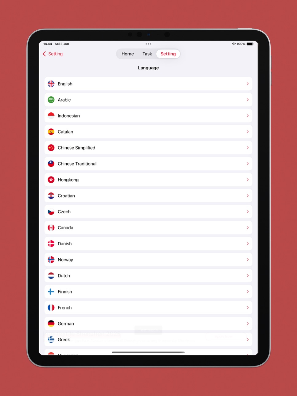 iPad screenshot