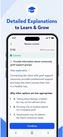 ASWB BSW Exam Prep 2026 iPhone screenshot
