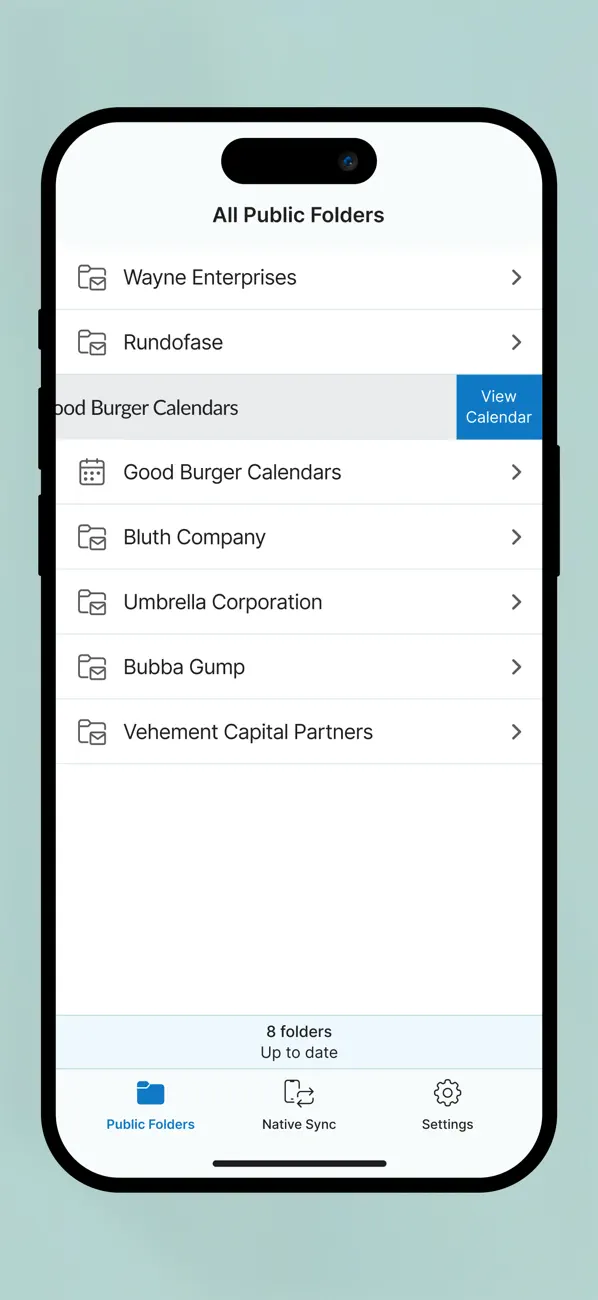 Screenshot #1 pour CiraSync Public Folders O365