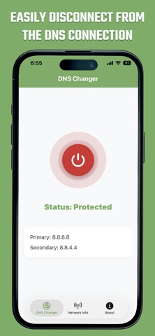 Custom DNS Changer IPV4 & IPV6 iPhone screenshot