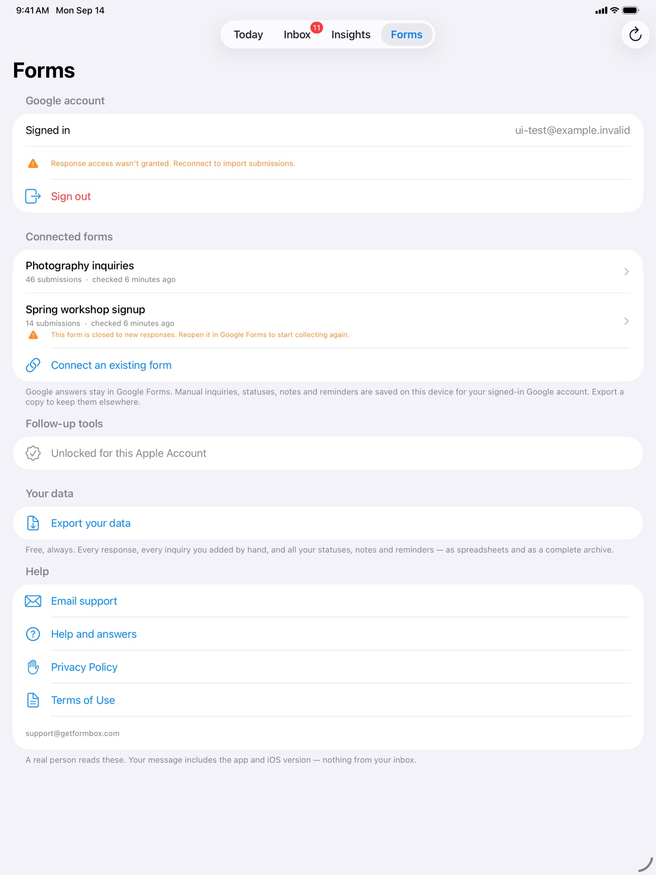 Screenshot 8 of Formbox: Inquiry Follow-Ups