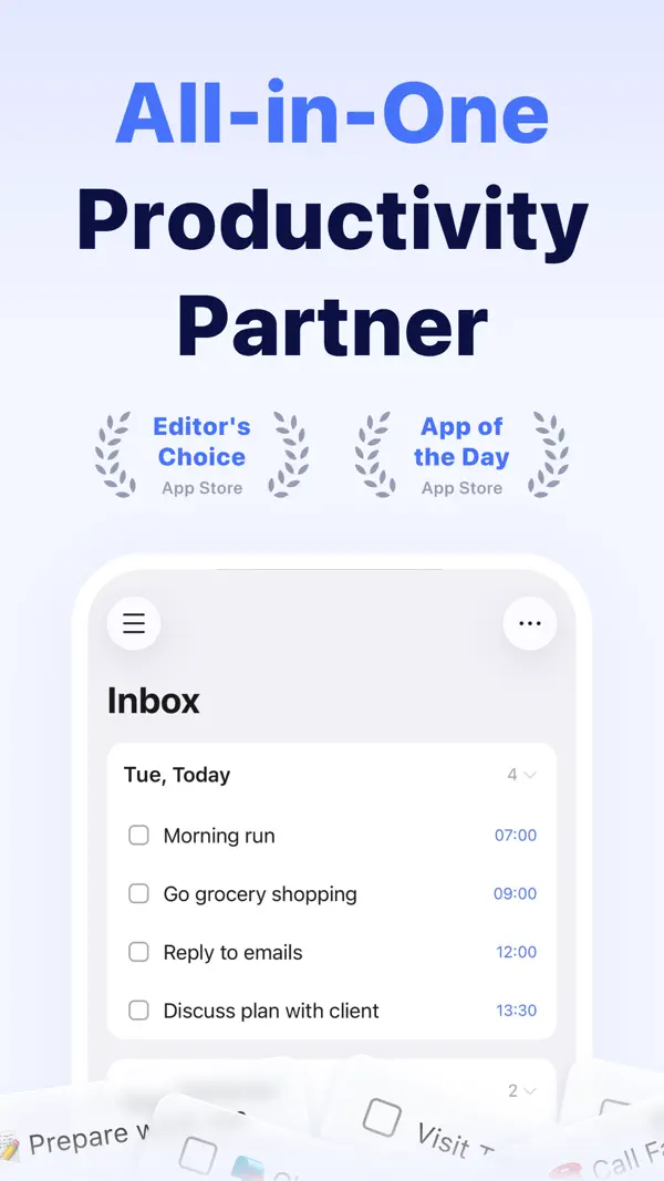 TickTick:To Do List & Calendar iPhone App Screenshot 1 – Produktivität