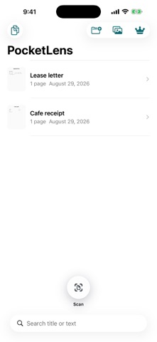 PocketLens: PDF Scanner Screenshot 1 of 3