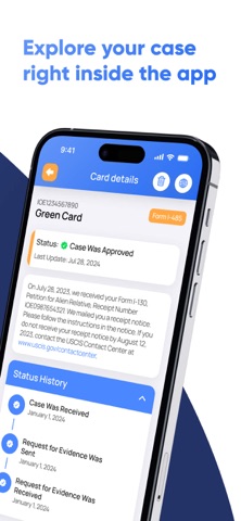 Case Tracker for USCISㅤ iPhone screenshot