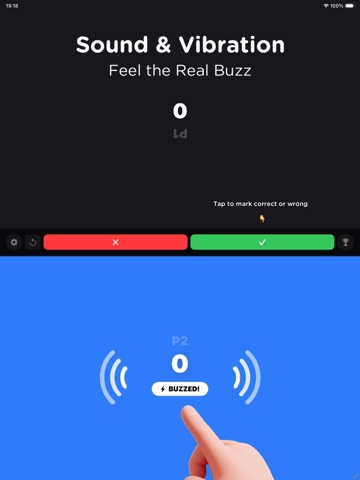 Fast Buzzer - Game Show Buzzer iPad screenshot