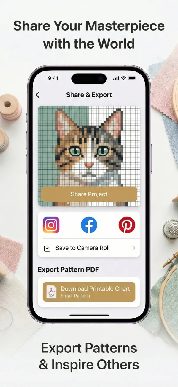 #1. CrossCraft - Pattern Maker (iOS) Ved: murat ulug