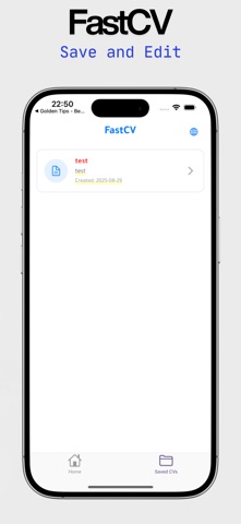 FastCV - Resume Maker screenshot