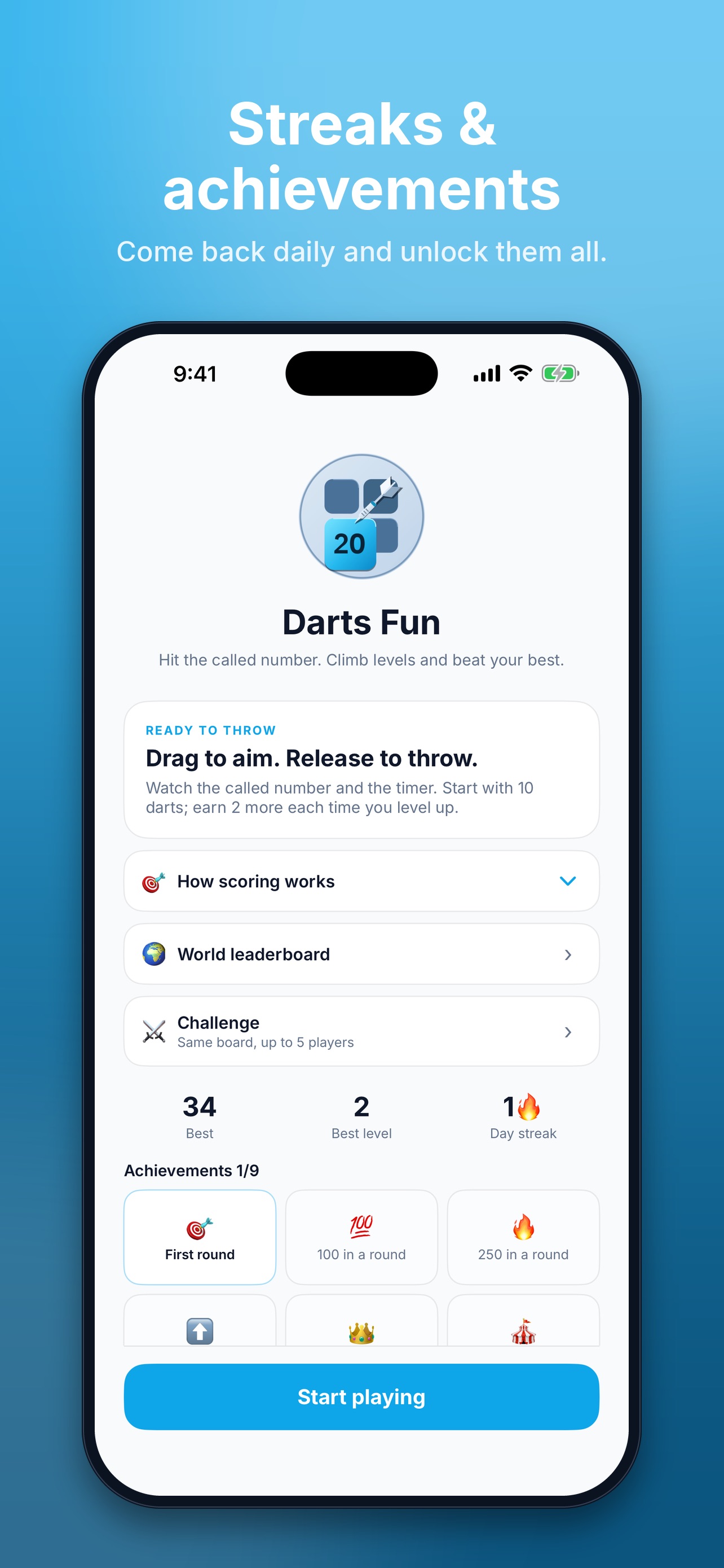 Screenshot 2 of Darts Fun