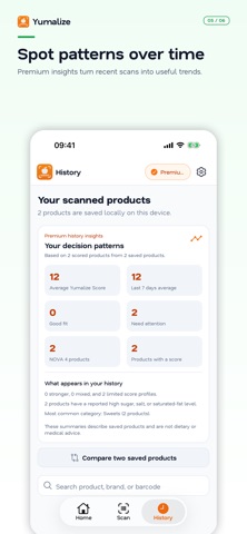 Food Products Scanner Yumalyze screenshot
