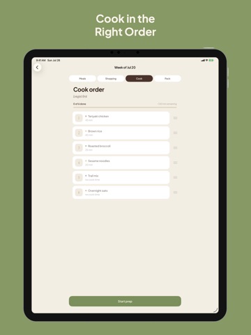 Prep Day: Weekly Meal Planner iPad screenshot
