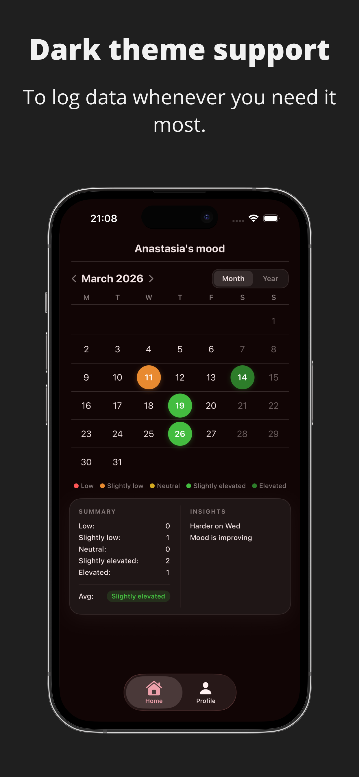 Mood Tracker Calendar screenshot 3