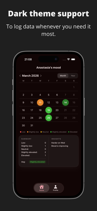 Mood Tracker Calendar Screenshot 3 of 6