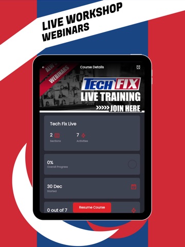 Tech Fix Training iPad screenshot