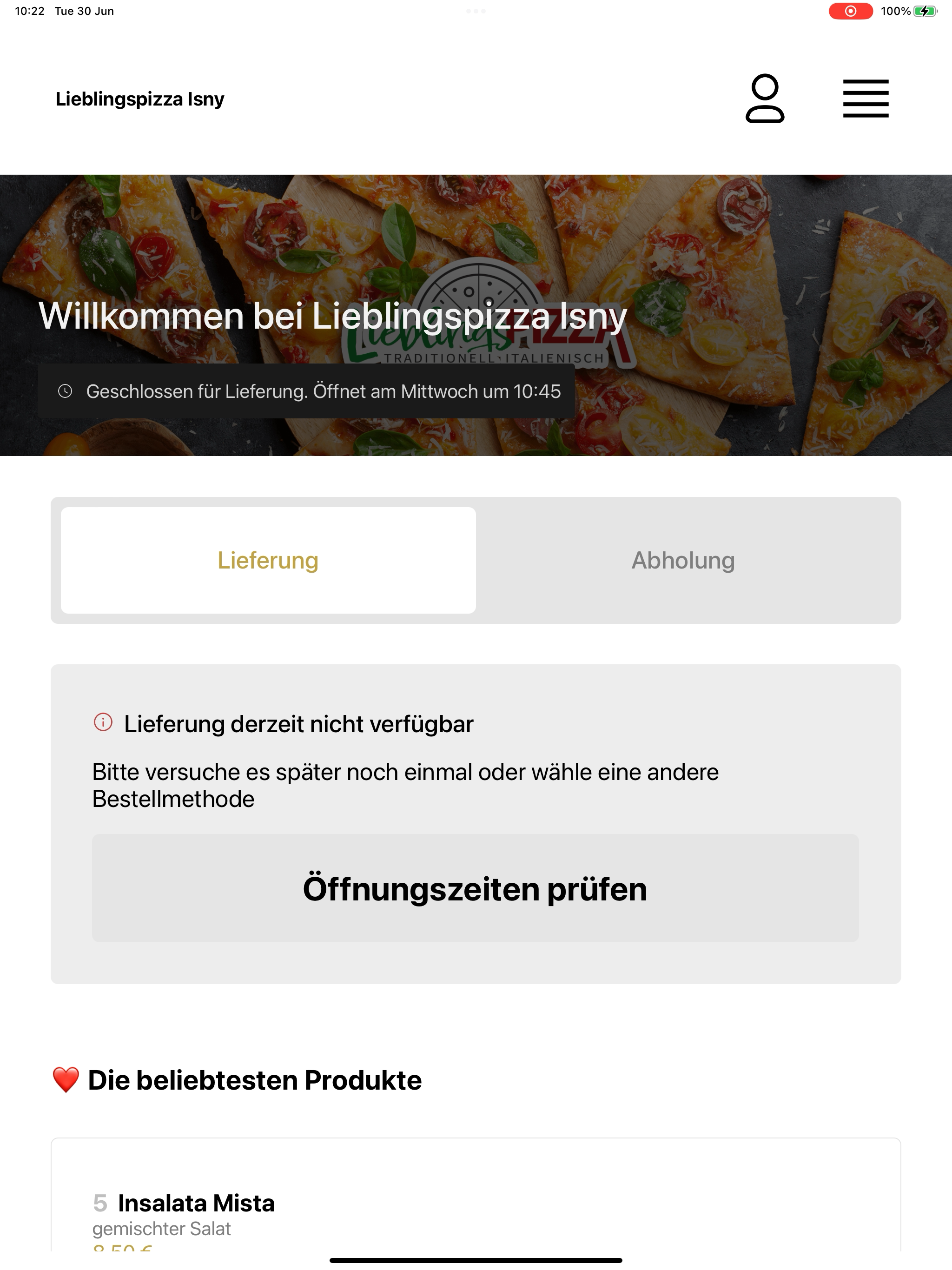 Lieblingspizza Isny screenshot 8