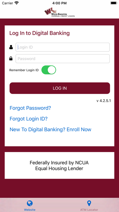 WKFCU Mobile Banking Screenshot