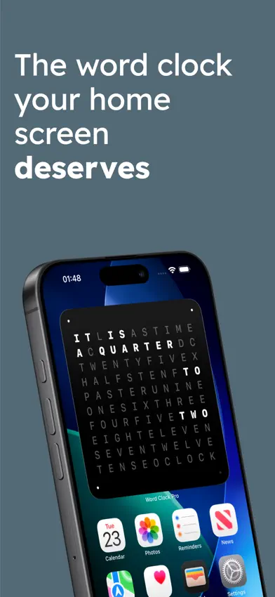 Word Clock Pro: Widget screenshot 1