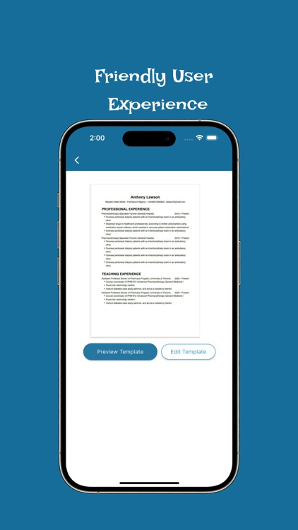 AfroCV – Resume & CV Maker