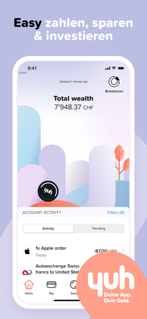 ‎Yuh - Deine App. Dein Geld. Screenshot