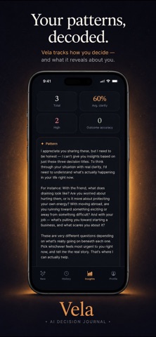 Vela - AI Decision Journal Screenshot 4 of 5