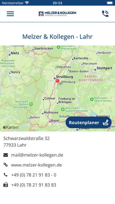 Melzer & Kollegen Beleg App Screenshot