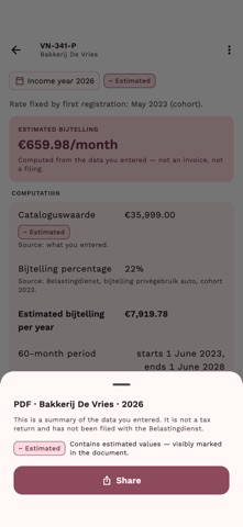 Bijtelling: Company Car NL screenshot 5
