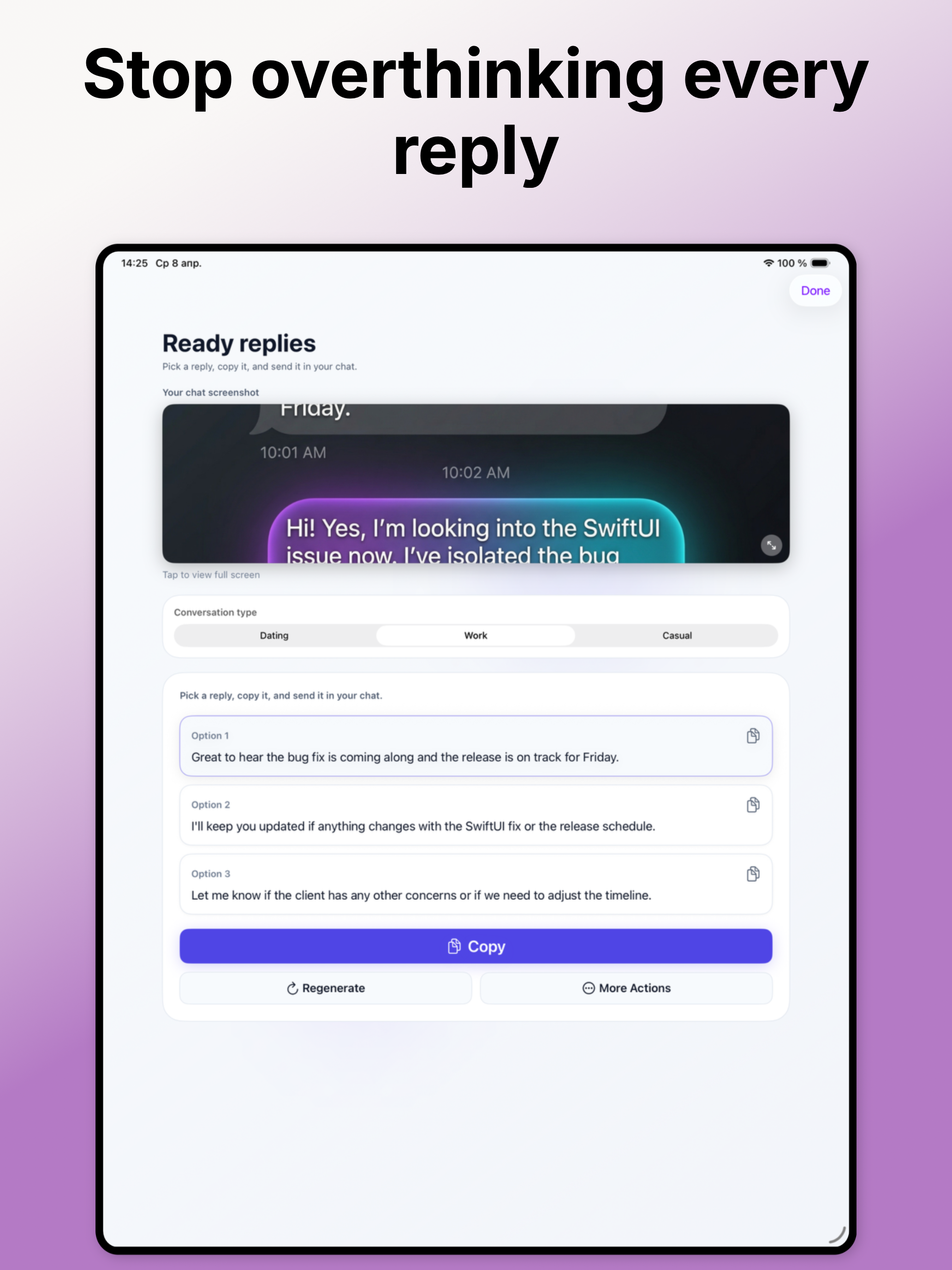Cue: AI Reply Assistant