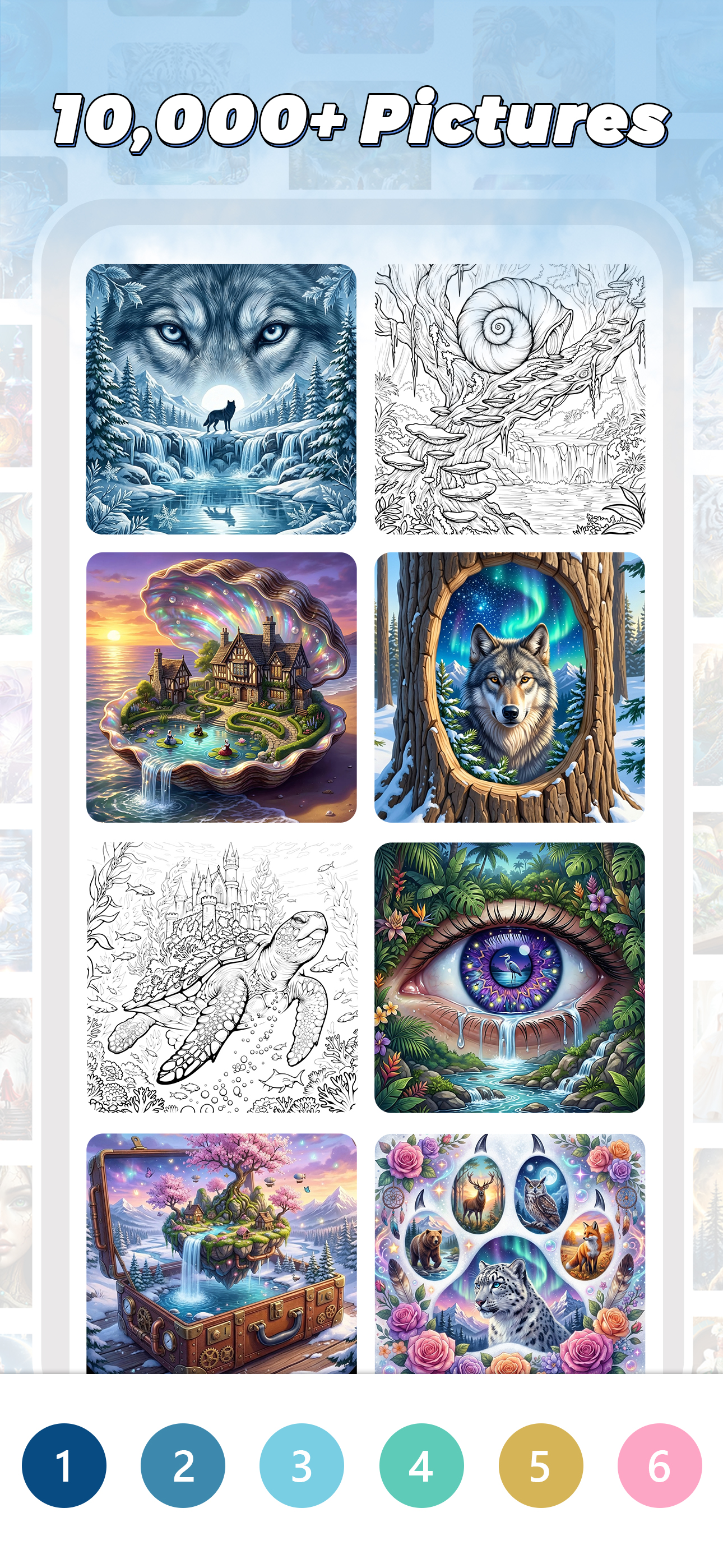 Whimsy Color By Number Game
