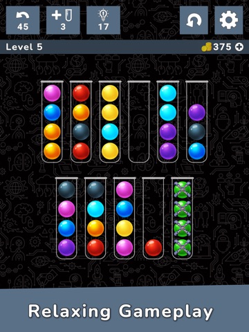 Color Cascade Ball Sort Puzzle iPad screenshot