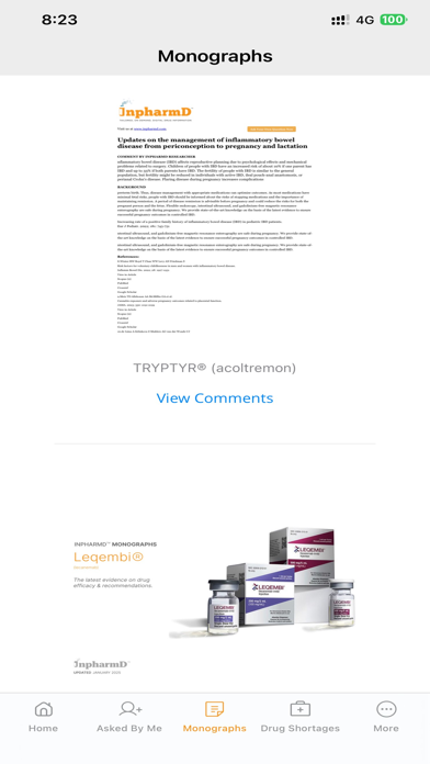 InpharmD iPhone screenshot 9 - Medical app