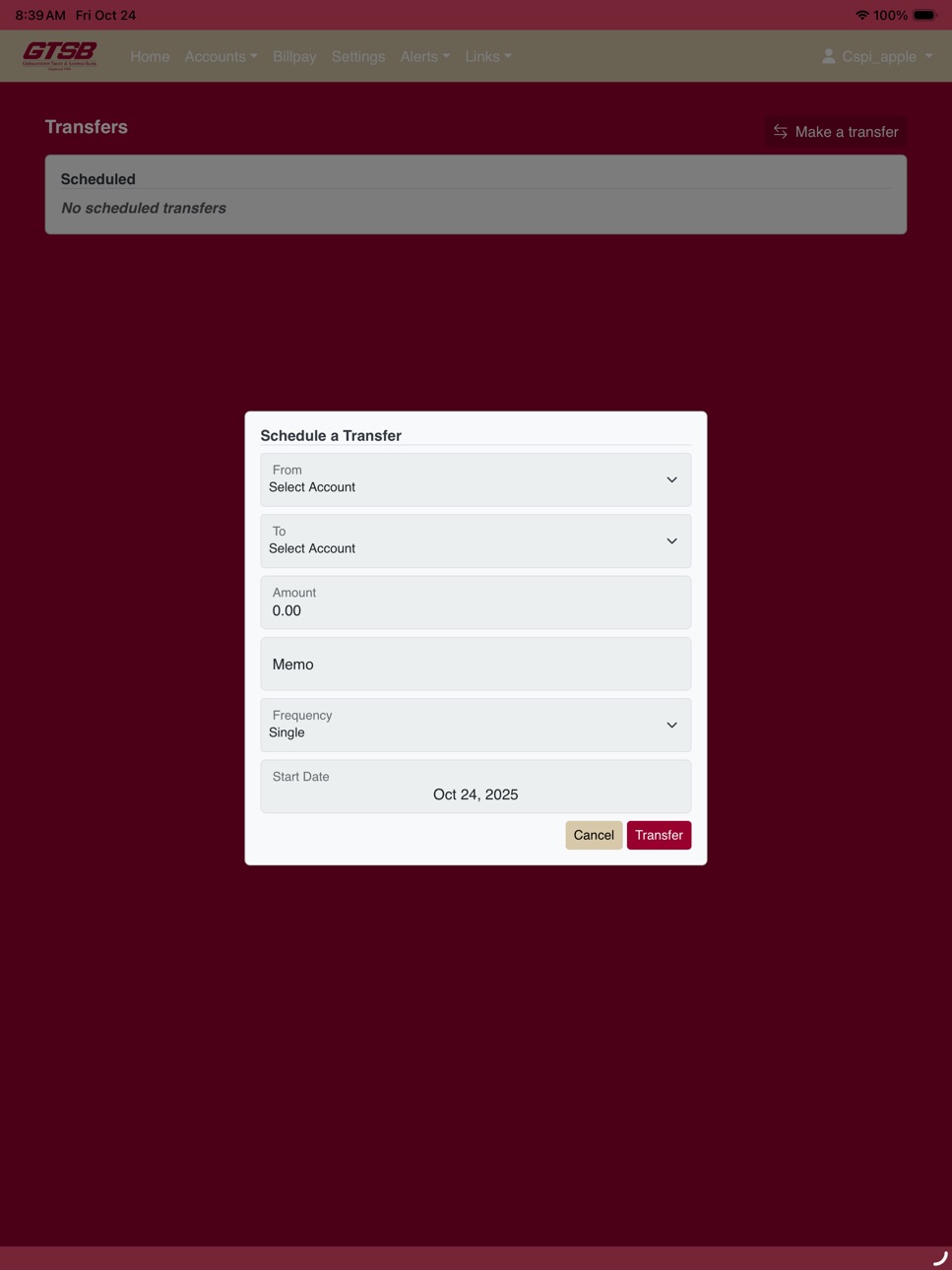 iPad screenshot