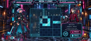 Neon Logic: Nonogram Roguelike screenshot 2