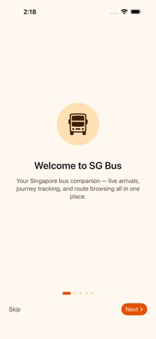 SG Bus Timing - Live Arrivals iPhone screenshot
