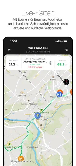 Screenshot von Wise Pilgrim Finisterre auf dem iPhone 5