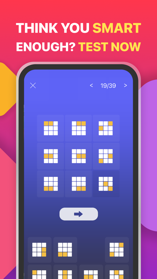 #3. IQ Test: Fun Intelligence Quiz (iOS) By: Sharply Labs