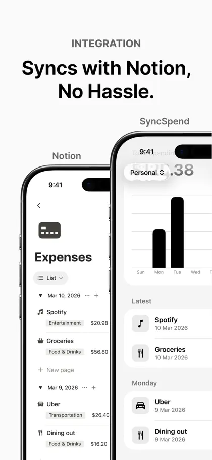 Screenshot 4 von 5 zu SyncSpend