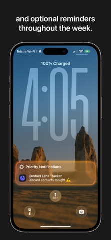 Contact Lens Tracker screenshot