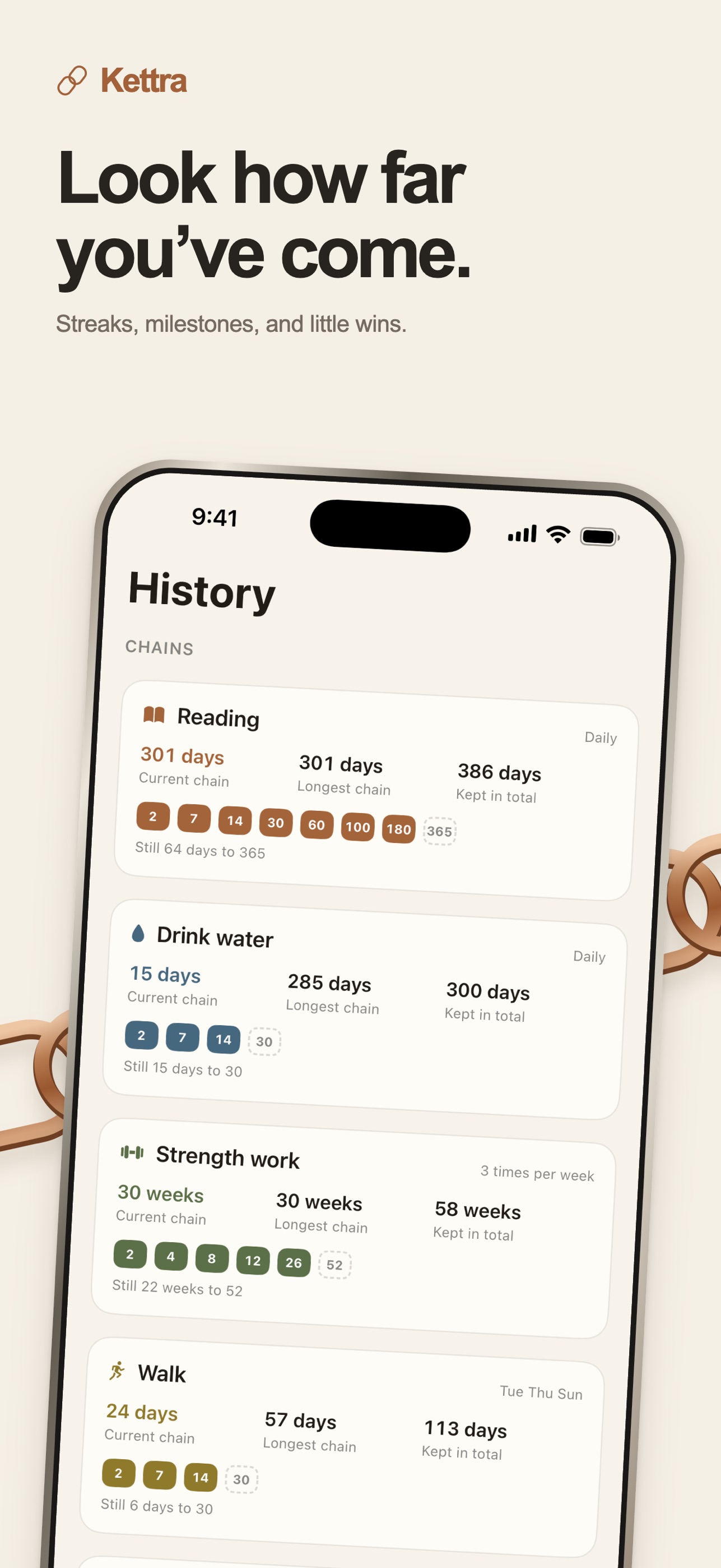 Screenshot 3 of Kettra: Habit Tracker