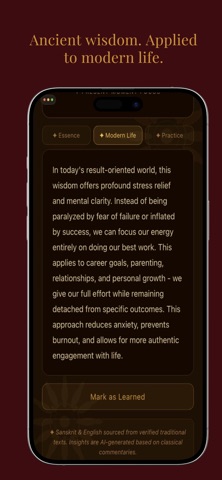 Bhagavad Gita for Modern Life screenshot