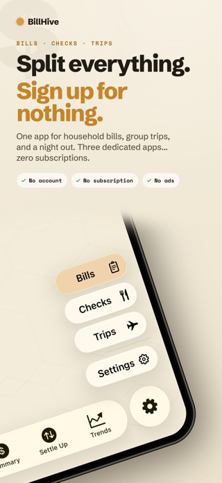 BillHive: Bill Splitting Screenshot 1 of 6