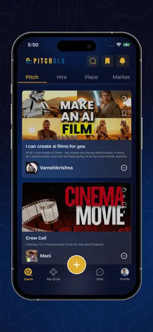 Pitchblu: Film Ecosystem App screenshot 1