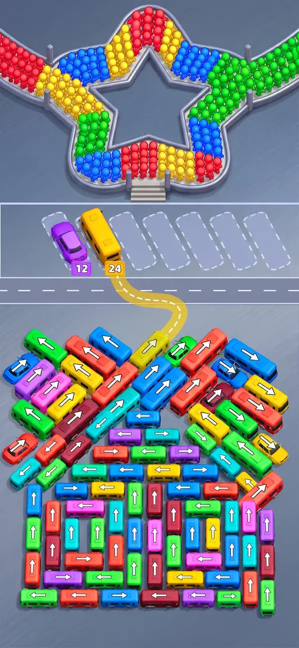 Screenshot #3 pour Car Jam: Bus Arrow Parking Jam