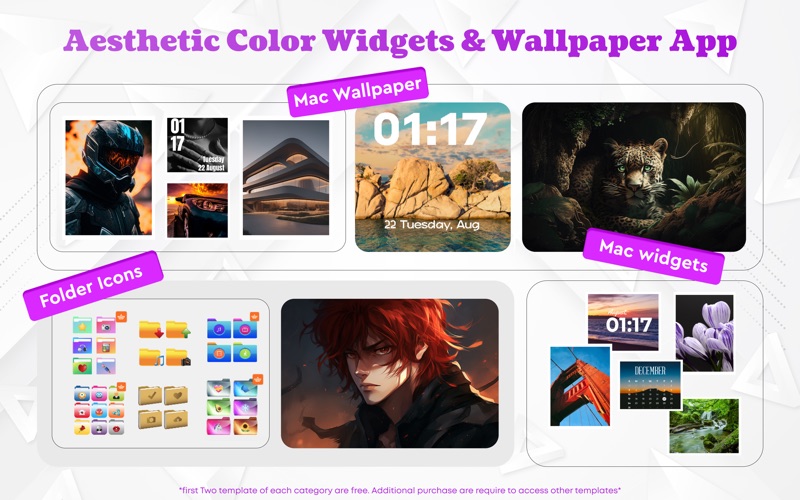 Top Color Widgets: Clock Theme iPhone screenshot